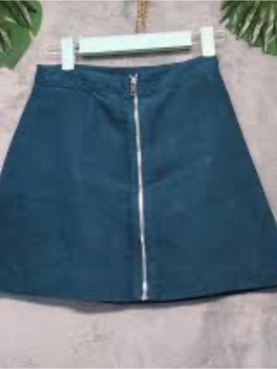Divided Dresses & Skirts - Dark Teal Front-Zip A-Line Skirt